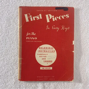Vintage First Pieces In  Easy Keys Imperial Edition Piano Music Book